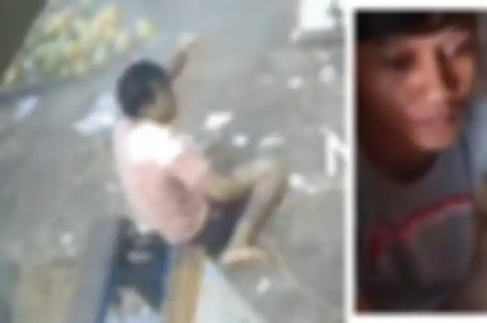 Terekam detik-detik pedagang semangka di Kramatjati disiram air keras lalu dibacok seorang pria bermasker yang diketahui bernama Dede Jaya. Korban (kiri), pelaku (kanan). 
