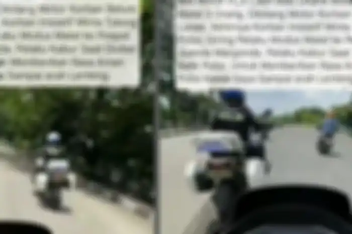 Pengendara Motor Honda PCX dikejar Mata Elang atas tuduhan belum bayar cicilan. Akhirnya minta bantuan Polantas. 