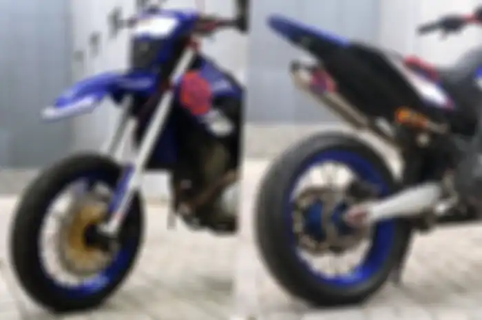 Setup pelek supermoto Scarlet Racing buat Yamaha WR 155 R