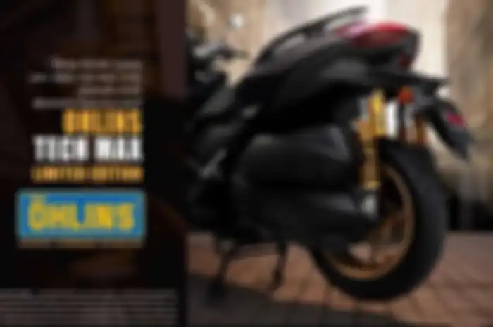 Yamaha XMAX Tech Max 2024 di Thailand pakai sokbreker Ohlins