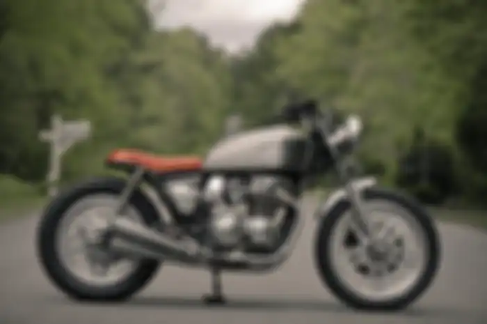 Hasil modifikasi motor Honda CB650 scrambler.