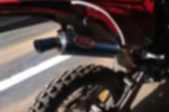 Ilustrasi knalpot motor aftermarket buatan Abenk Muffler.