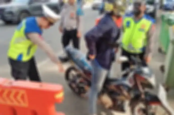 Razia knalpot brong di Tangerang, 81 motor diciduk polisi.