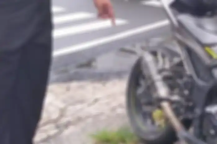 Foto ilustasi knalpot brong lagi ada razia, ada pemotor pelanggar protes di Balikpapan.