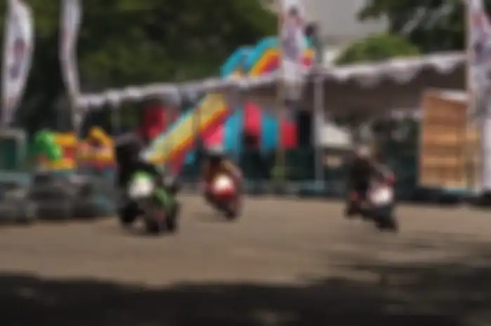 Balap motor Pocket Bike Mini GP di Gokart Lamtoro Pulogadung Trade Center, Cakung, Jakarta Timur, Sabtu (20/1/2024). 