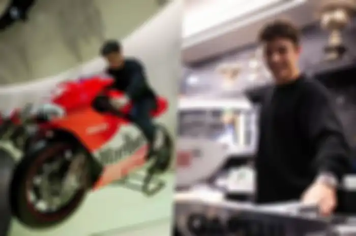 Marc Marquez sekalian main ke museum Ducati