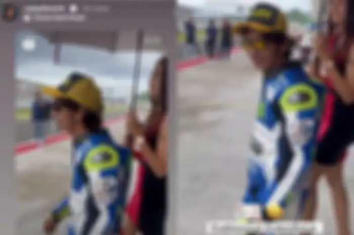 Momen Valentino Rossi repost video Rossi KW super asal Indonesia.