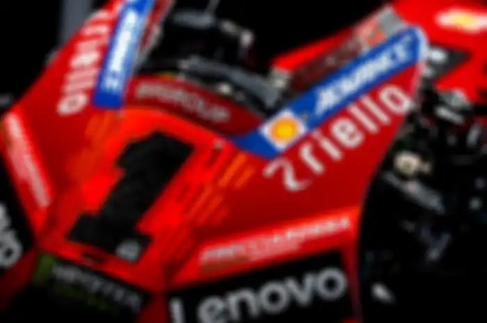 Francesco Bagnaia punya bintang 3 terpampang di pelat nomor 1 tebeng motor MotoGP Ducati Desmosedici GP di pojok kanan bawah, terungkap artinya apa