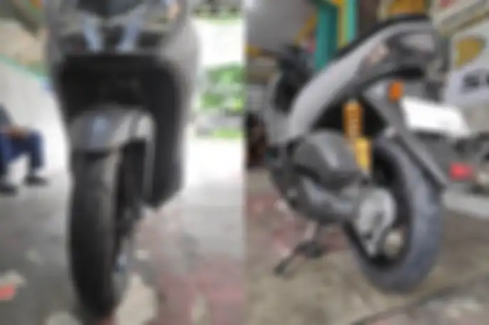 Yamaha LEXi LX 155 ganti ban lebih besar di Ree Ban