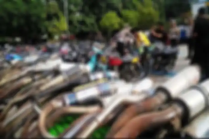 Foto ilustrasi knalpot brong, kapan pertama kali muncul diungkap ketua asosiasi.