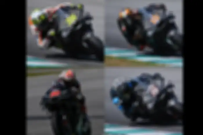 Ducati Cup lewat oleh Honda Cup di tes shakedown MotoGP 2024 Sepang ada Joan Mir dan Luca Marini (atas) juga Johann Zarco dan Takaaki Nakagami (bawah)