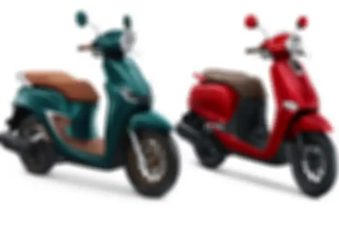 Foto ilustrasi motor baru Honda Stylo 160 (kiri) dan Giorno+ (kanan) yang punya fitur ABS.