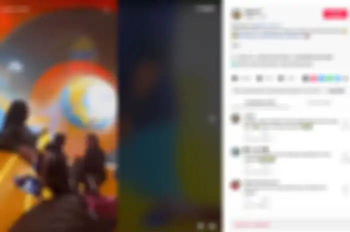 Kejadian kocak petugas waterpark terpeleset
