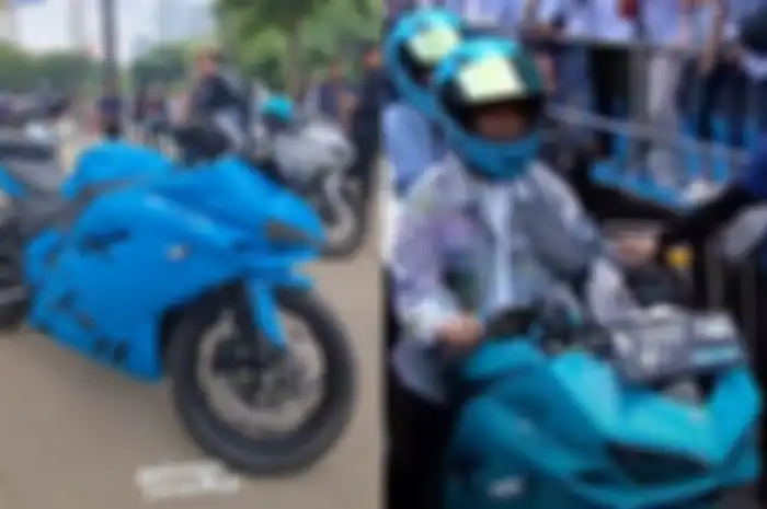 Motor listrik Gibran ketika kampanye akbar di GBK bikin penasaran. Dijual massal kah?