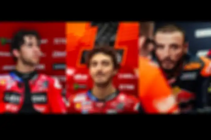 Pembalap MotoGP 2024 Francesco Bagnaia (tengah) punya nama panggilan dan Enea Bastianini (kiri) juga Jack MIller (kanan) punya julukan
