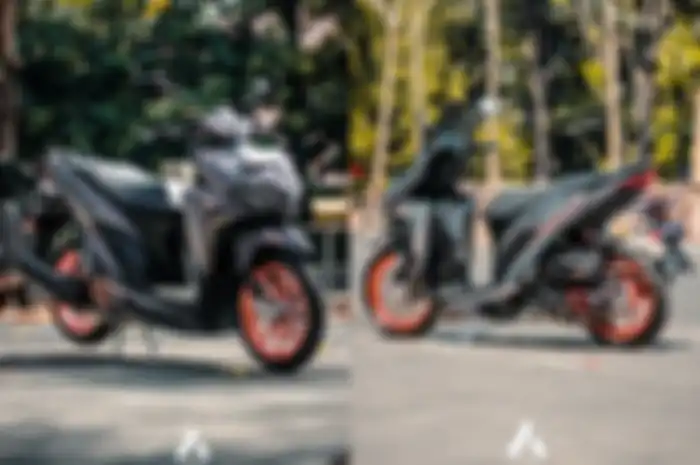 Modifikasi Honda Vario 150 konsep proper main kombinasi warna