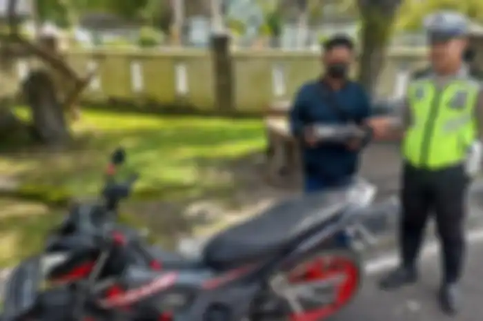 Foto ilustrasi razia knalpot brong di Palangkaraya.