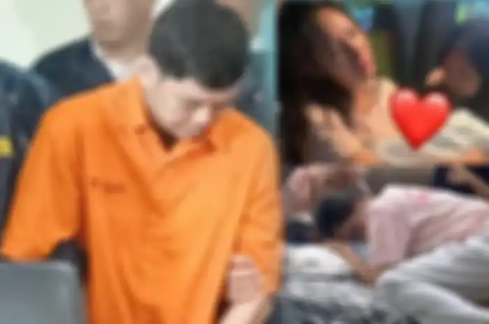 Yudha Arfandi (kiri), Tamara Tyasmara saat berduka kehilangan anak semata wayangnya, Dante (kanan).