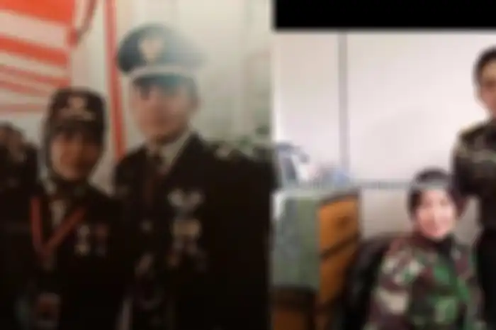 Sosok ibu Mayor Teddy, ternyata juga seorang perwira TNI.