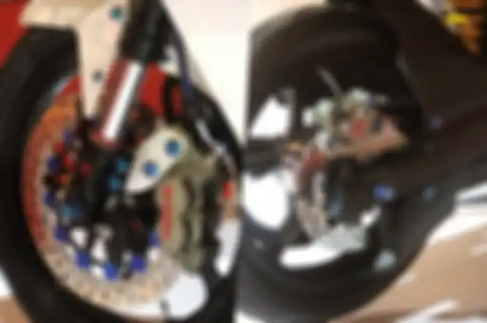 Pelek King Speed forged dan rem Brembo di Gesits Raya modifikasi