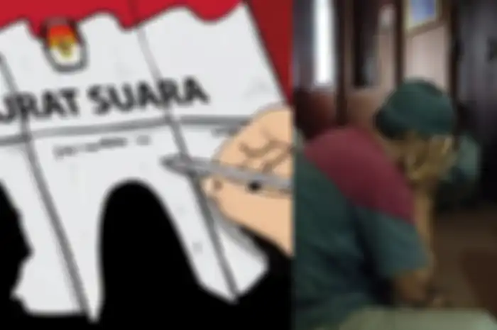 Ilustrasi Pemilu 2024 dan timses caleg, Bukhori yang stres.