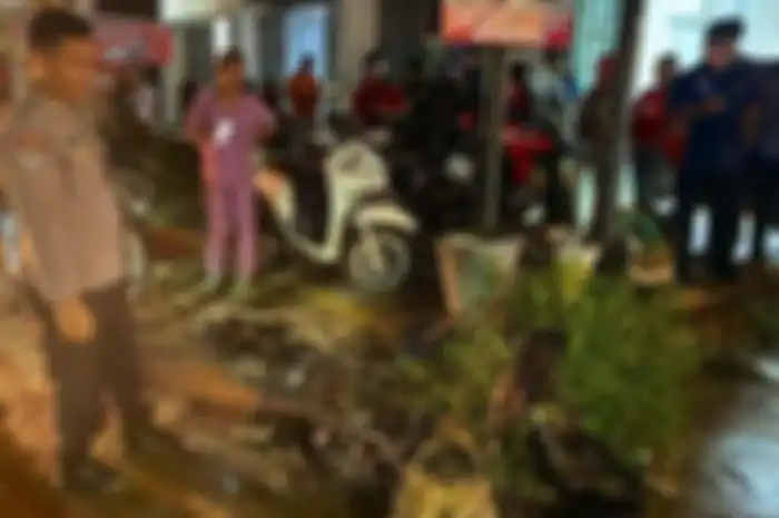 Honda Vario mendadak terbakar saat dikendarai di Belitung