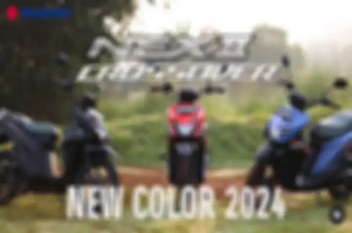 Warna baru motor matic Suzuki Nex Crossover 2024.