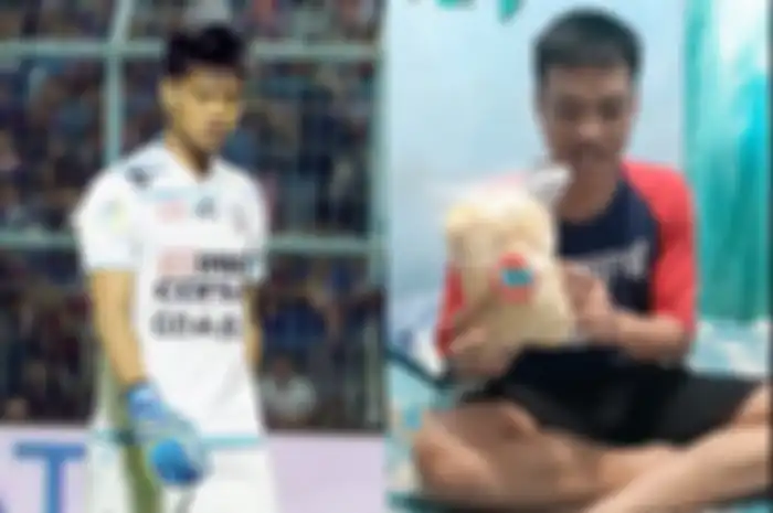 Mantan kiper Timnas Indonesia Kurnia Meiga kini jualan emping demi menyambung hidup.