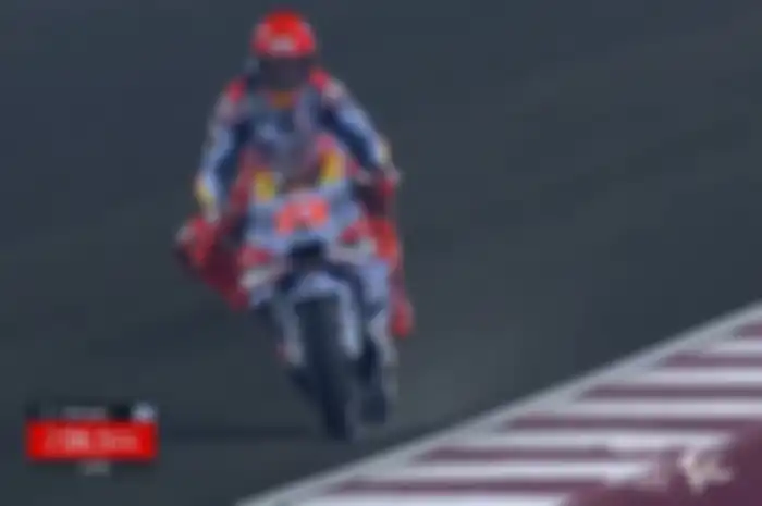Marc Marquez di FP2 MotoGP Qatar 2024.