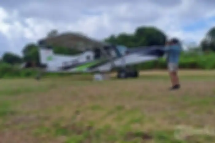 Pesawat Smart Air yang melayani penerbangan ke Long Sule dari Malinau.