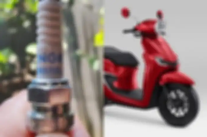 (Ilustrasi) Busi motor NGK terbaru sudah dipakai di Honda Stylo 160.
