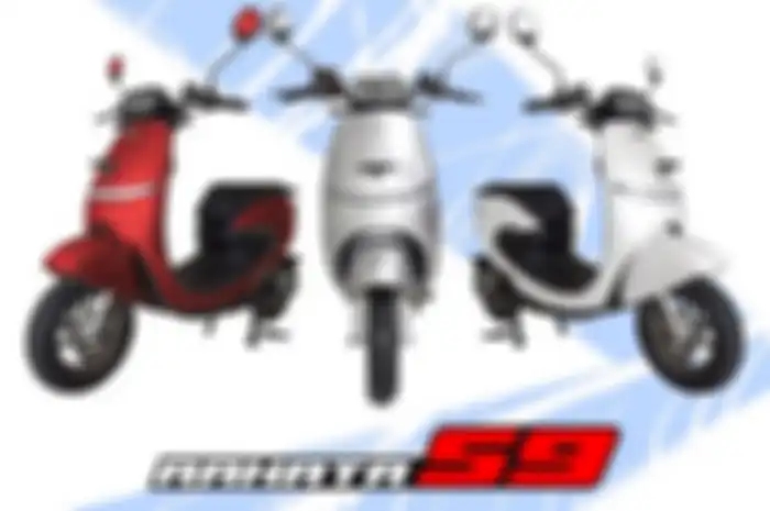 Tampilan motor listrik murah Rakata S9 Lithium.