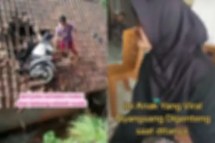 Reaksi Lani Alviani, cewek viral usai naik Honda Vario terbang hingga nyangkut ke genteng di Tasikmalaya.