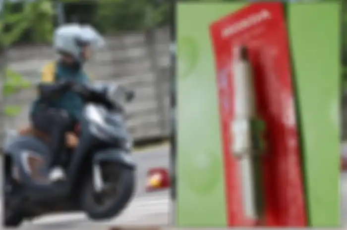 Honda Stylo 160 punya busi generasi terbaru yang lebih kecil dan durabilitasnya tinggi. 