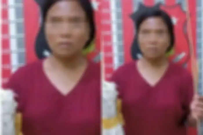 wajah Sasmita Situmorang, pelaku penganiayaan keponakan yang masih berusia 8 tahun