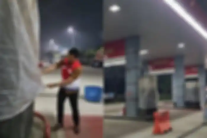 SPBU Rest Area Km 42 Tol Jakarta-Cikampek disegel karena diduga curangi meteran bensin.