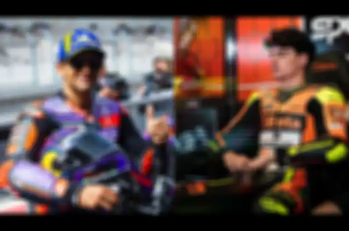 Pramac Racing jadi tupik hangat MotoGP, bukan Jorge Martin menang MotoGP Portugal 2024, tapi gara-gara pembalap Moto2 Fermin Aldeguer (kanan)