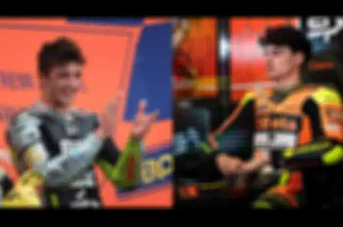 Sejarah berulang alumni skuat Moto2 Team Speed Up jadi pembalap Ducati satelit, Andrea Iannone 2013 (kiri) dan Fermin Aldeguer 2025 (kanan)