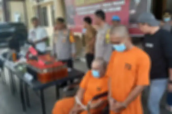 Pelaku pembunuhan penjual madu baduy ditangkap Polres Serang. Kamis (28/3/2024).