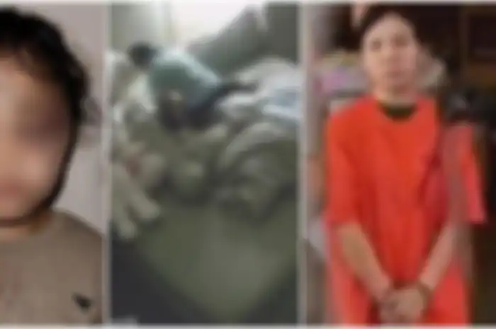 Pengasuh (kanan) yang diduga lakukan penganiayaan terhadap anak selebgram Aghnia Punjabi.