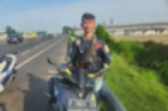 Pemudik naik Yamaha Aerox masuk tol gara-gara salah jalan