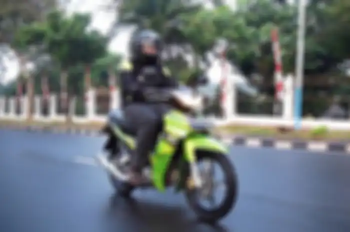 Ilustrasi pemudik motor Yamaha Jupiter Z.