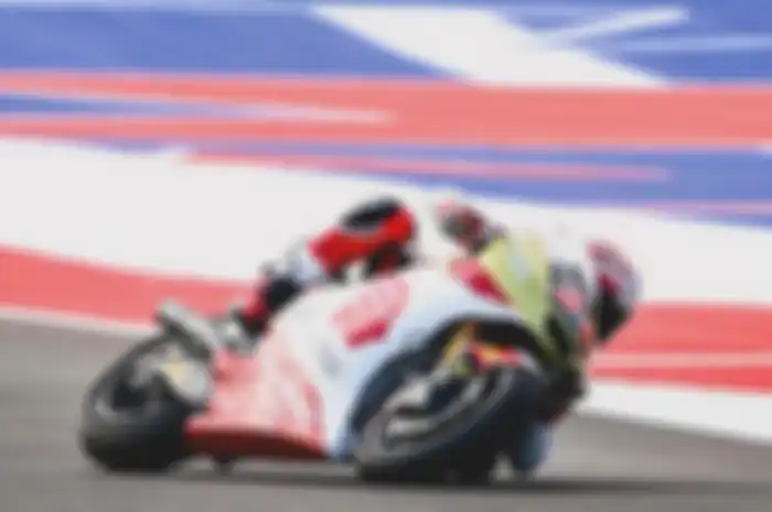 Pembalap Indonesia Mario Aji gagal finis balap Moto2 Amerika 2024.