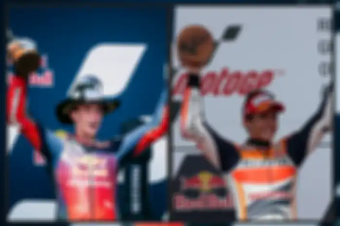 Pedro Acosta dan Marc Marquez kala sama-sama podium pada tahun debutnya di MotoGP. Beberapa fakta kalau Acosta lebih hebat. 