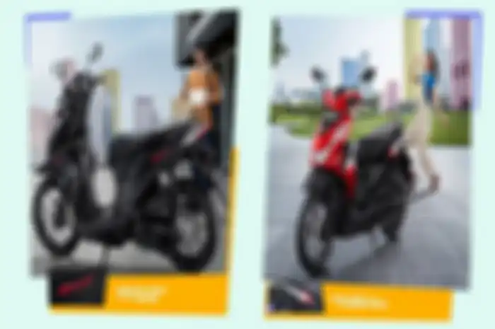 Tampilan Honda BeAT 2024 sebagai motor irit bensin di masa kini.