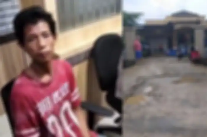 Suganda (kiri) pelaku pembunuhan ibu dan anak di Macan Lindungan Palembang
