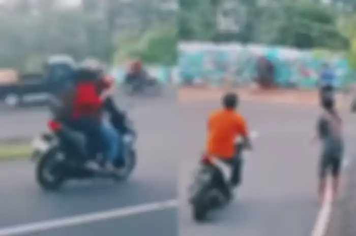 Honda Vario 150 mengalami rem blong saat turunan Cangar