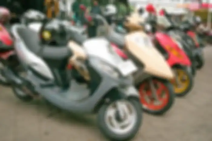 Ilustrasi motor bekas Kymco lawas.