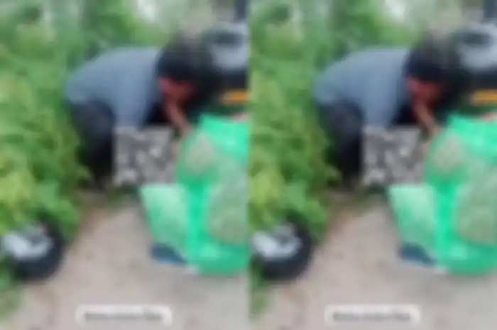 Warga menolong anggota TNI yang tersambar petir di Cilangkap.