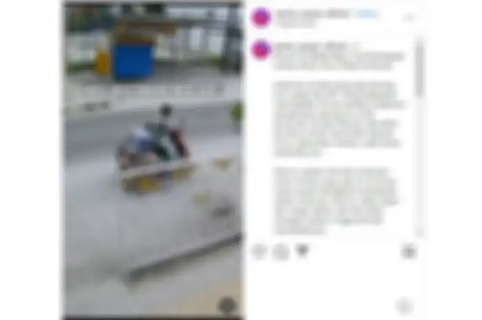 aksi maling bawa kabur motor kurir yang antar paket viral